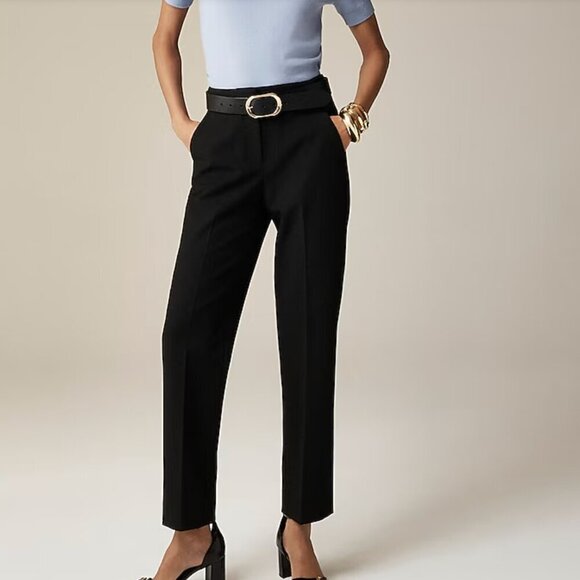 J. Crew Pants - J. Crew Women's Size 4 Tall Black Kate straight-leg pant in bi-stretch cotton